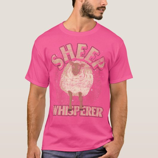 シープウィスパーラーファーム動物愛好家農家おもしろいShe Tシャツ (正面)