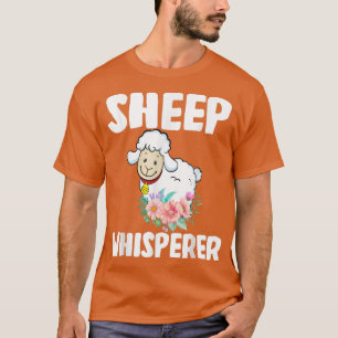 シープウィスラーキュート羊フローラフラワーファームファーム Tシャツ