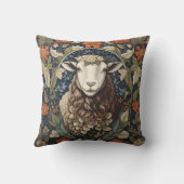 シープエレガントウィリアムモリスフローラ クッション (裏面)