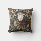 シープエレガントウィリアムモリスフローラ クッション (正面)