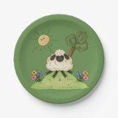 シープオンアヒル紙プレート ペーパープレート (正面)