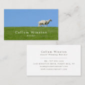 シープオングラス、農家&肉屋 名刺 (正面/裏面)