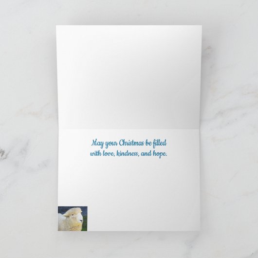 シープクリスマス引用文 シーズンカード (内部)