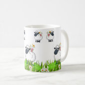 シープグリーンタートルズフローラマグ コーヒーマグカップ (正面右)