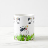 シープグリーンタートルズフローラマグ コーヒーマグカップ (中央)