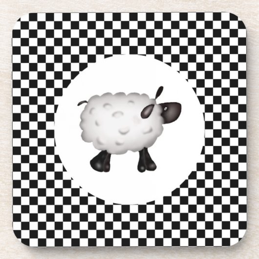 シープコルクコースター コースター (正面)