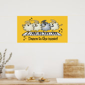 シープコーラスラインプリント ポスター (キッチン)