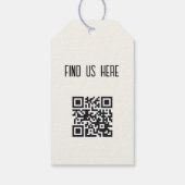 シープサンキューQRコード編み物 ギフトタグ (裏面)