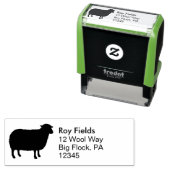 シープシルエット差出人住所 セルフインキングスタンプ (インサイチュ)