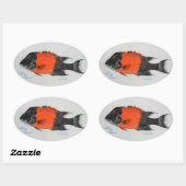 シープシ絵画ード 楕円形シール (シート)