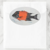 シープシ絵画ード 楕円形シール (バッグ)