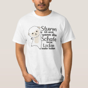 シープストーム北ドイツ北海沿岸 Tシャツ