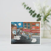 シープタウン絵を描ズバイアルフレッドキツネ収集可能 ポストカード (スタンド正面)