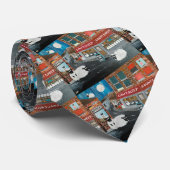 シープタウン絵を描ズバイアルフレッドキツネ ネクタイ (ロール)