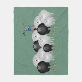 シープドッグフリースブランケット フリースブランケット (正面)