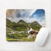 シープハーディングセーブルラフパーソナライズされたリー – マウスパッド (マウス)