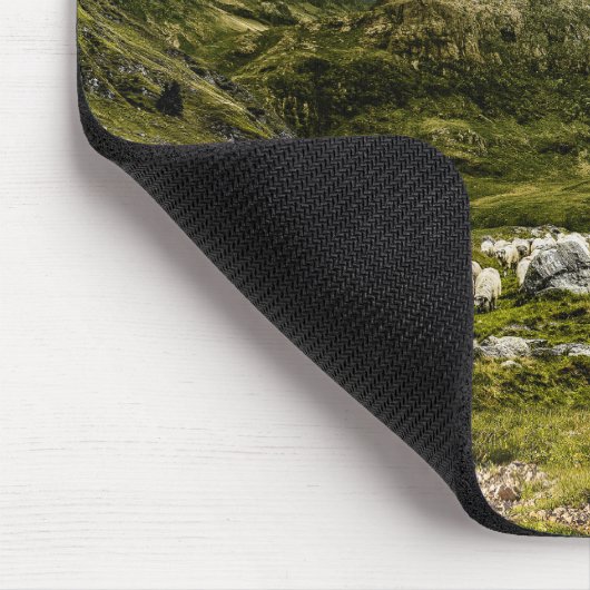 シープハーディングトリコラーラフパーソナライズされたリー – マウスパッド (コーナー)