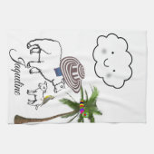 シープパームツリークラウドキッチンハンドタオル キッチンタオル (横)