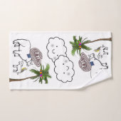 シープパームツリー(昆虫)マルハナバチバスルームタオルセット バスタオルセット (ハンドタオル)