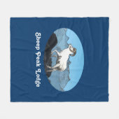 シープピークロッジ フリースブランケット (正面(横))