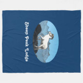 シープピークロッジ フリースブランケット (正面(横))