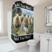 シープフックシープヘルドベビーラムシープファーム シャワーカーテン (インサイチュ)