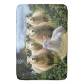 シープフックシープヘルドベビーラムシープファーム バスマット (正面縦)