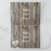 シープフックシープヘルドベビーラム サンキューカード (内部)