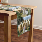 シープフックシープヘルドベビーラム ショートテーブルランナー (インサイチュ)