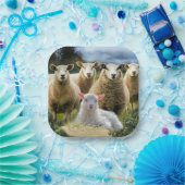 シープフックシープヘルドベビーラム ペーパープレート (パーティー)