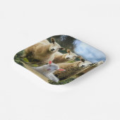 シープフックシープヘルドベビーラム ペーパープレート (傾斜あり)