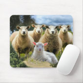 シープフックシープヘルドベビーラム マウスパッド (マウス)
