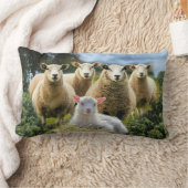 シープフックシープヘルドベビーラム ランバークッション (ブランケット)