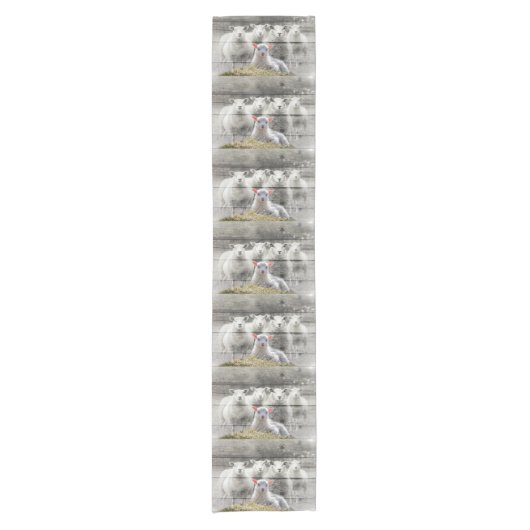 シープフロックベビーラム ショートテーブルランナー (正面)