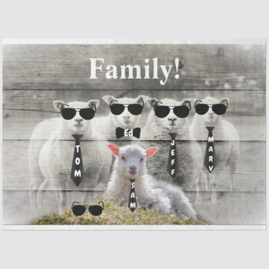 シープフロックベビーラム 薄葉紙 (正面)