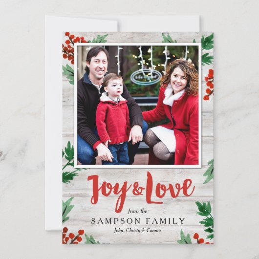 シープラップホリデーフォトカード シーズンカード (正面)