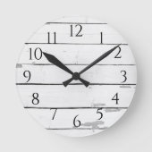 シープラップ素朴沿岸 ラウンド壁時計 (正面)