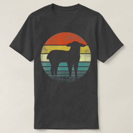 シープラバーギフトおもしろい農家レトロヴィンテージファーム Tシャツ (デザイン正面)