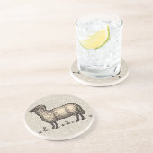 シープラムファームアニマルヴィンテージ コースター (側面)