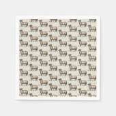 シープラムファームアニマルヴィンテージ スタンダードカクテルナプキン (正面)