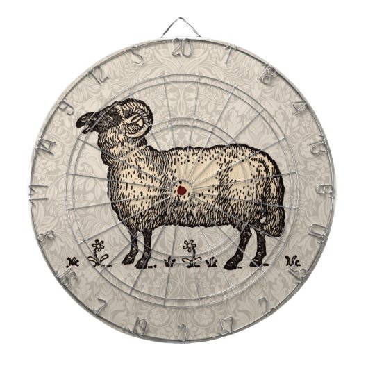 シープラムファームアニマルヴィンテージ ダーツボード (正面)