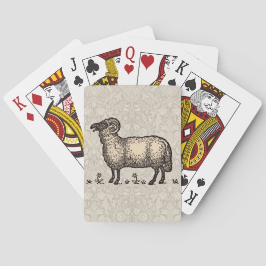 シープラムファームアニマルヴィンテージ トランプ (裏面)