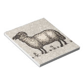 シープラムファームアニマルヴィンテージ ノートパッド (アングル)