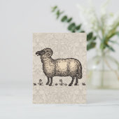 シープラムファームアニマルヴィンテージ ポストカード (スタンド正面)
