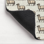 シープラムファームアニマルヴィンテージ マウスパッド (コーナー)