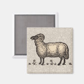 シープラムファームアニマルヴィンテージ マグネット (正面/裏面)
