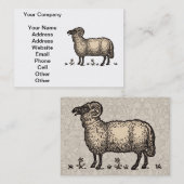 シープラムファームアニマルヴィンテージ 名刺 (正面/裏面)