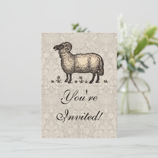 シープラムファームアニマルヴィンテージ 招待状 (スタンド正面)