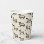 シープラムファームアニマルヴィンテージ 紙コップ (左)