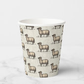 シープラムファームアニマルヴィンテージ 紙コップ (正面)